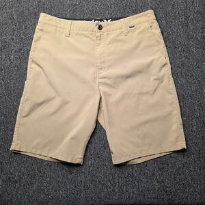 Hurley Hybrid Walkshorts Mens Size 33 Tan Quick Dry Stretch Shorts